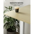 thumbnail image 4 of 55x28 Inches Adjustable Height Electric Standing Desk with 2 Storage Hooks, Sit Stand Up Desk Computer Desk for Home Office (Natural), 4 of 5