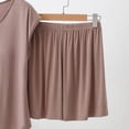 thumbnail image 5 of RKSTN Pyjama en Coton pour Femmes Ensemble Grande Taille Col en V Sans Manches Débardeur de Pyjama avec Shorts Tenue d'Intérieur Ensembles de Pyjama pour Femmes 2 Pcs, 5 of 5