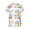 thumbnail image 4 of Wukai Gnome Camping Fishing Youth Unisex Short Sleeve T-Shirt for Boys, Girls, Teens, and Kids-X-Large, 4 of 7