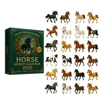 HomeKingdee Horse Advent Calendar 2025, Christmas Countdown Calendar with 24 Unique Horses Figurines, Holiday Gift Calendars for Horse Lovers, Collectors