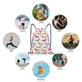 thumbnail image 5 of Lukts Dachshund Dog Puppy Pattern Drawstring Backpack Bag Sport Gym Sackpack,String Backpack Sport Bag Sack,Cinch Tote Gym Backpack-Medium, 5 of 5