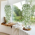 thumbnail image 6 of kladzum Artificial Hanging Plants, Fake Flowers Plastic Wrapping Plants Vines for Bedroom Wall House Room Indoor Outdoor Spring Decorations on Clearance, 6 of 9