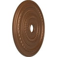 thumbnail image 3 of Ekena Millwork 25 3/8"OD x 3 3/8"ID x 1 3/8"P Cole Ceiling Medallion (Fits Canopies up to 9 1/8"), Hand-Painted Polished Copper, 3 of 7
