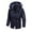 Dark Blue, variant on Fesfesfes Men's Plush Hoodie Jacket Multifunctional Hooded Outerwear Outdoor Jacket Long Sleeve Hooded Casual Outwear & Jackets