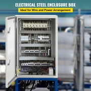 VEVOR NEMA Steel Enclosure, 24 x 16 x 10 NEMA 4X Steel Electrical Box, IP66 Waterproof & Dustproof, Outdoor/Indoor Electrical Junction Box, with Mounting Plate