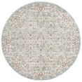 thumbnail image 2 of SAFAVIEH Avalon Jillian Floral Polyester Area Rug, Light Blue/Ivory, 6'7" x 6'7" Round, 2 of 7