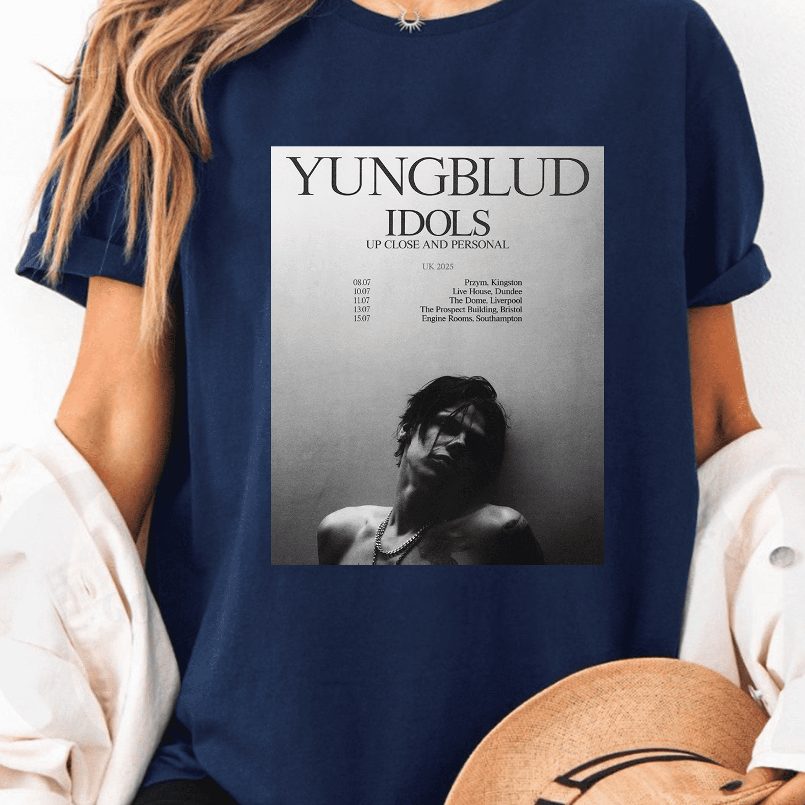 Unisex Yungblud 2025 New Album IDOLS Tour Graphic T-Shirt, Sizes S