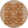 thumbnail image 1 of Ahgly Company Indoor Round Mid-Century Modern Brown Sand Brown Oriental Area Rugs, 7' Round, 1 of 6