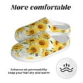 thumbnail image 6 of Balery Artistic Marble Pattern Sunflower Pattern Women's Fuzzy Memory Foam Slippers Fluffy Winter House Shoes Indoor and Outdoor-42/43, 6 of 7