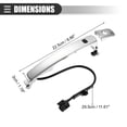 thumbnail image 5 of Unique Bargains 1Set Exterior Door Handle Front Left Driver Side for Nissan Rogue 2.5L 2010-2015 80640-CZ31B,Chrome Tone, 5 of 7