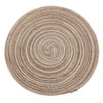 thumbnail image 2 of Ludlz Concise Round Linen Braided Cup Coaster Heat Insulated Bowl Plate Place Mat, 2 of 8