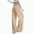 thumbnail image 4 of UAYOTSE Girl's Athletic Track Pants Wide Straight Leg Pants Fitness Clothing,Sizes 11-12 Years, 4 of 5