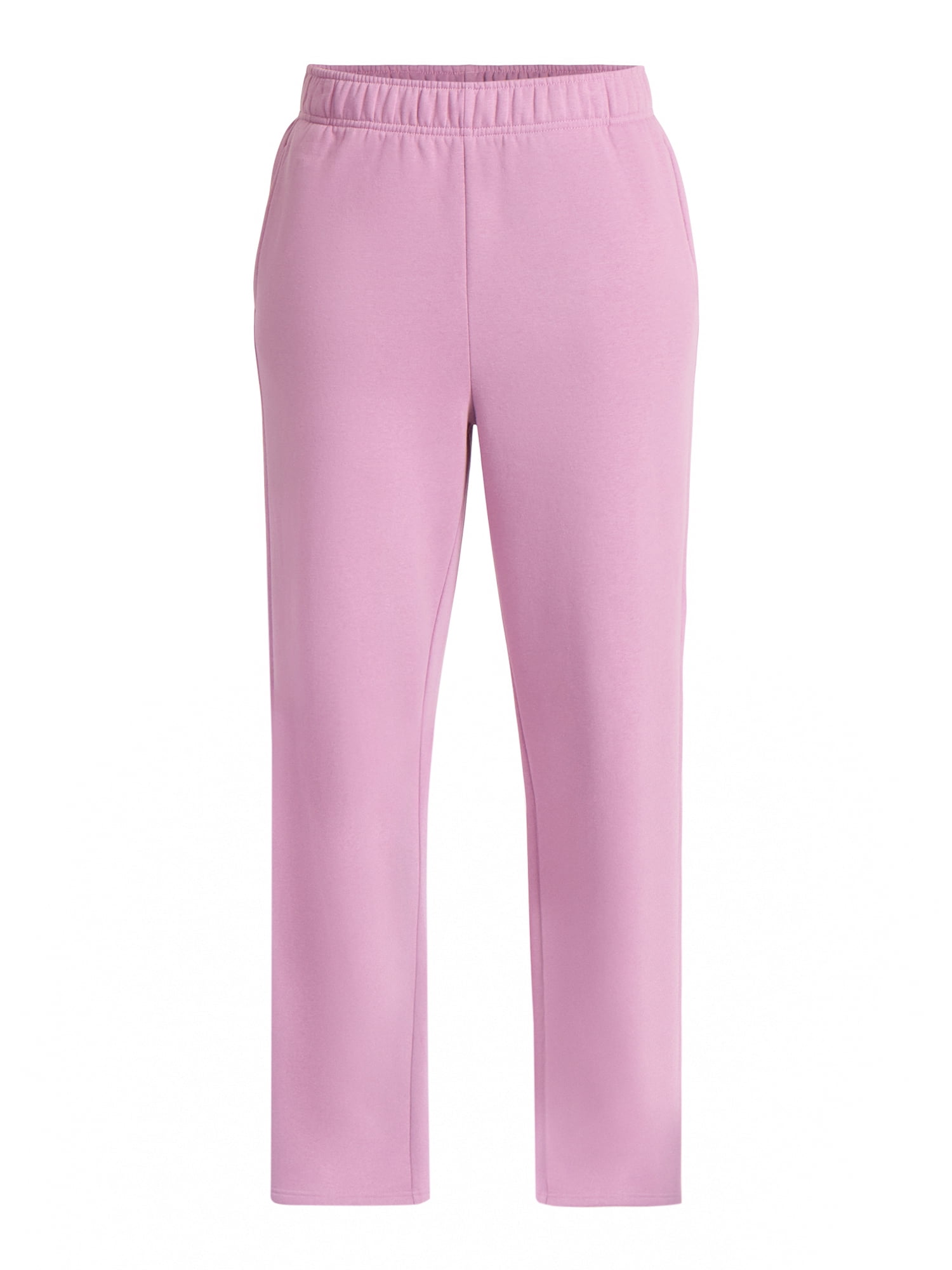 Athletic Works Women's Fleece Pants with Pockets, 30" Inseam, Sizes XS-XXXL