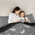 thumbnail image 5 of Feelyou Teens Cartoon Deer Twin Comforter Sets, Kawaii Animal Lover Bedding Set, 2pcs, 5 of 8