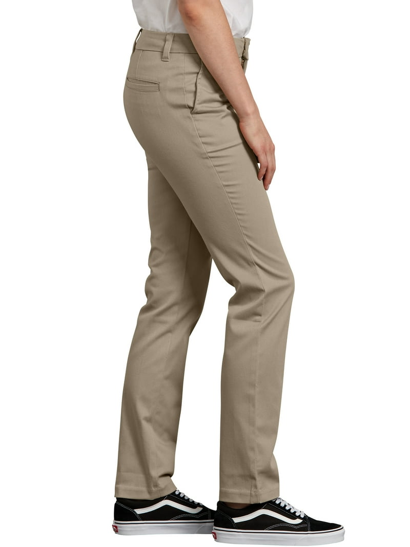 Genuine Dickies Women's Curvy Stretch Twill Straight Leg
