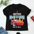thumbnail image 3 of Ropa de verano con estampado de Rayo McQueen de Disney Car Pixar para niñas y bebés, camisetas de algodón para niños, camisetas de manga corta para niños, 3 of 5