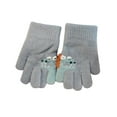 thumbnail image 1 of Gants d'Hiver pour Enfants Demi-Doigt Flip Cover Imprimé Dinosaure Mignon, 1 of 2