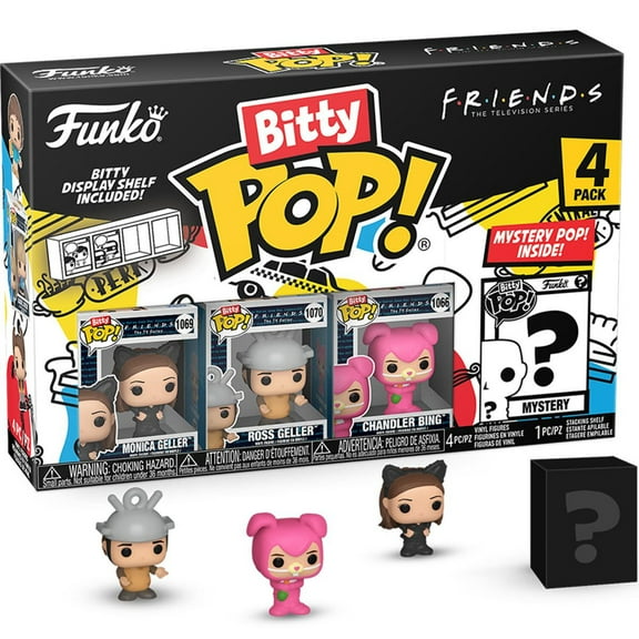 Funko Bitty POP! Friends Monica Ross Chandler Mystery Vinyl Figure, 4 Count