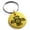 Gold, variant on Stainless Steel Aztec Truth & Wisdom Eagle Rune Engraved Small Medallion Circle Charm Keychain Keyring