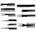 thumbnail image 1 of 10pcs/set Styling Comb Home Salon Barber Shop Wide Tooth Comb Kit Women Men Hairstyle Beauty Tool, 1 of 8