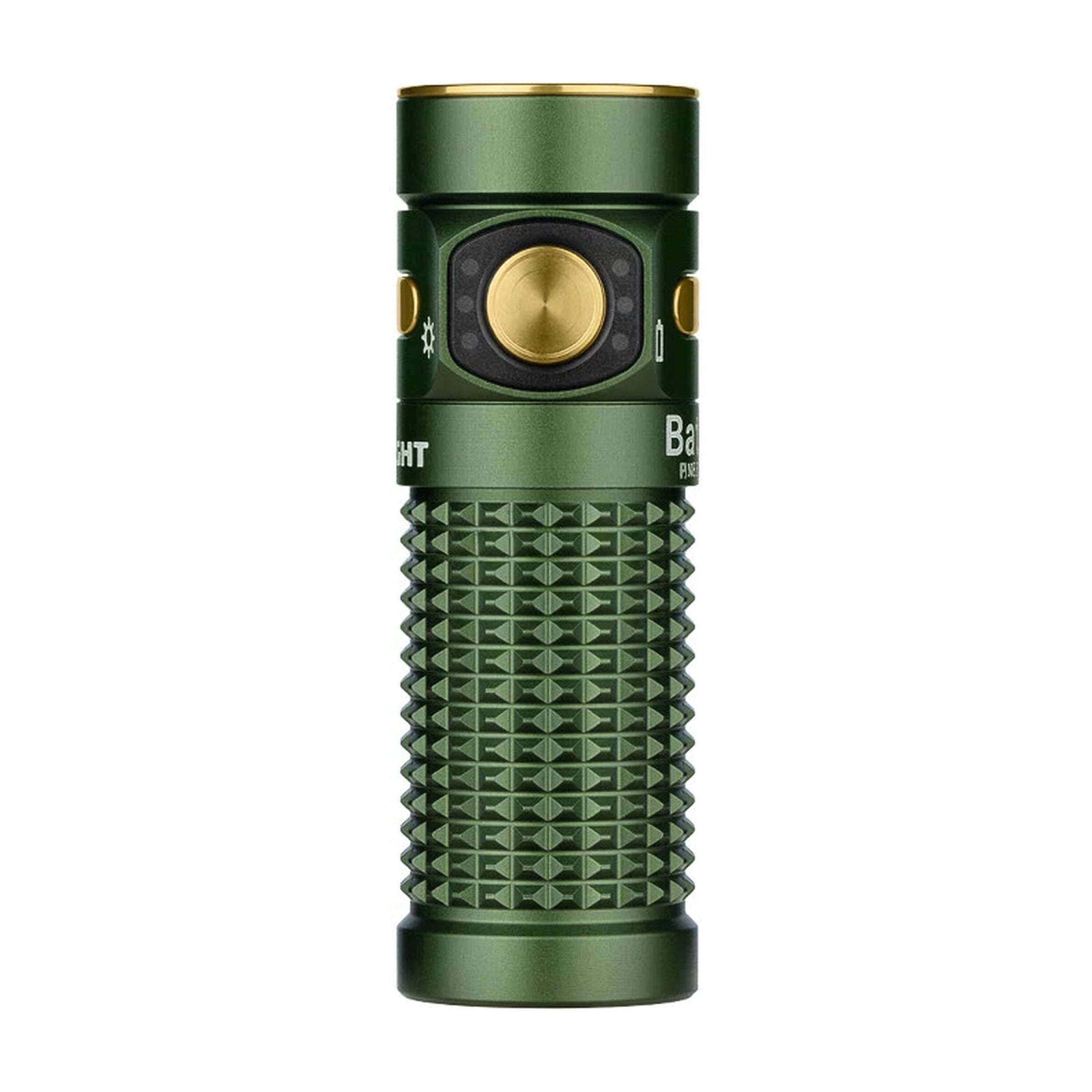 Olight Baton 4 OD Green Premium Rechargeable Flashlight + Charging Case, 1300 L