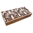 thumbnail image 2 of Textile Printing Block Art Border Stamps Decorative Blocks Handcarved Stamp, 2 of 3