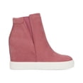 thumbnail image 4 of KENNETH COLE Womens Pink 1" Platform Twin Side Gore Padded Collar Hidden Heel Kam Wedge Round Toe Wedge Slip On Leather Athletic Sneakers Shoes 6.5, 4 of 4