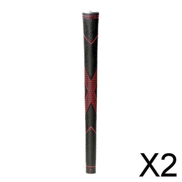 6xGolf Club Grips Anti Slip Golf Club Protector Golf Rod Pole Handle Band Rojo 2 piezas