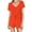 Orange, variant on Lounge Sets for Women Short Sleeve V Neck Sleepwear Elastic Waisted Shorts Pjs Sets Matching Loungewear