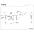 thumbnail image 2 of Kingston Brass KB959LP Magellan Mini-Widespread Bathroom Faucet, Brushed Nickel/Polished Brass, 2 of 2