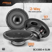 8CX380-4 SLIM - 8” Fullrange Slim Coaxial Loudspeaker - 380 Watts RMS Music Power Handling, with a 97 dB Sensitivity