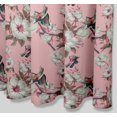 thumbnail image 3 of S4Sassy Pink Floral & Kingfisher Bird Water Repellent Bath Shower Curtain With Roller Rings Hook-60 x 70 Inch, 3 of 6