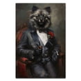 thumbnail image 3 of Hudo Keeshond Painting Gentleman Style on Canvas, Keeshond Vintage Costume Style Animals Posters For Home Decorations, Living Room, Bathroom Decor, 3 of 5