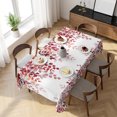 thumbnail image 3 of Red Eucalyptus Leaves Table Cloth Waterproof Tablecloths, Summer Botanical Weeping Tablecloth Dining Table Cover for Kitchen Party Tabletop Outdoor, Rectangle Tablecloth 54x108 Inch, 3 of 9
