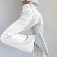 thumbnail image 3 of Pantalones de piernas anchas ANGGREK para mujer casuales cintura alta Fibra de poliéster tipo largo, 3 of 5