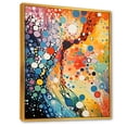 thumbnail image 2 of Designart "Microscopic Fantasia in Colorful Ink River III" Abstract Framed Wall Art - Modern Blue Abstract Shapes Entryway Framed Wall Art, 2 of 6