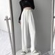 thumbnail image 1 of Pantalones anchos de traje para mujer con un tacto de alta gama, cintura alta y sensación de caída, ajustados y casuales, pantalones cortos para primavera., 1 of 3