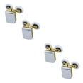 thumbnail image 3 of Scienceny Puerta de ducha con polea de cobre, de vidrio deslizante, rodillo de cobre, rueda doble colgante, accesorios de baño, 2 uds. G60 2piezas Scienceny CBP090890, 3 of 5