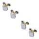 thumbnail image 1 of Kenally Puerta de ducha con polea de cobre, de vidrio deslizante, rodillo de cobre, rueda doble colgante, accesorios de baño, 2 uds. G60 2piezas Kenally CBP090890, 1 of 5