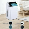 thumbnail image 4 of 12,000 Btu Small Air Conditioner, Portable Air Conditioners Cooling Up to 550 Sq.Ft, Fan, Dry, Cooling Modes 3-In-1 Ac Units for Rooms with Lcd Display Remote Control, White, 4 of 7