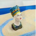 thumbnail image 3 of Adornos de Cleopatra Estatua egipcia antigua Decoración de escritorio de resina Sentido del arte Figura Juego de arena, 3 of 6