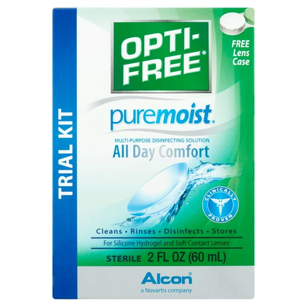 OPTI-FREE Alcon PureMoist All Day Comfort Multi-Purpose Disinfecting ...