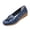 Dark Blue_018, variant on Domuza Casual Loafers for Women Metal Buckle Breathable Comfortable Leather Slip on Moccasins Loafers Shoes Driving Outdoor Walking Womens Flats Pink 9(EU-42)