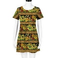 thumbnail image 6 of Sundresses for Women Casual Summer - Women's Summer Short Sleeve Crew Neck T Shirt Dress Casual Loose Swing Dress Floral Print Beach Dresses, 6 of 7