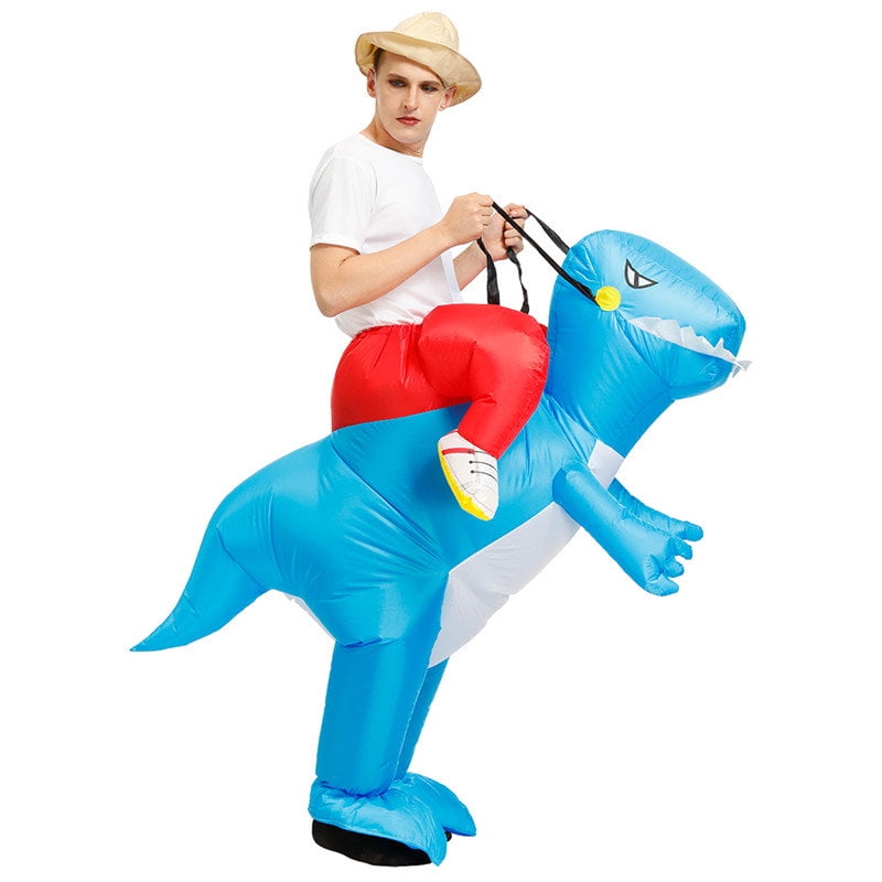 Halloween Dinosaur Costume Inflatable Dino Theme Party Dress Blow Up