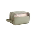 thumbnail image 1 of Green Polyester Toiletry Bag Travel Organizer For Cosmetics Shower 10.0X6.7X4.7 In, 1 of 7
