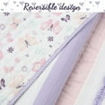 thumbnail image 3 of Cozy Line Lavender Blue Pink Ruffles Girl 100% Cotton Reversible Quilt Bedding Set (Twin-2 Piece), 3 of 6