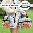 thumbnail image 5 of HUIACONG Aluminum Film Material Thermal Tote with Cute Capybara Print, Dirt Resistant Lunch Tote for Hiking Picnic and Student Daily Use, 5 of 10