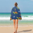 thumbnail image 5 of GZHJMY Microfiber Beach Towels Oversized Cute Marine Little Turtles Absorbent Soft Bath Towels Quick Dry 1 Pack Thin Lightweight Pool Shower Towels for Swimming Gym 31x51 Inch Bath Towels, 5 of 5