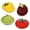 4 Designs, variant on BIA Vegetable Plate, Tomato Shaped Lead-Free Ceramic Serving Dish (8.25" x 7.55") - Decorative Salad & Appetizer Plate for Entertaining, Everyday Meals & Kitchen Table Decor, Dishwasher Safe
